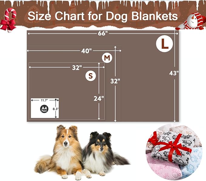 Stuffed Brown Soft Dog Blanket for French Bulldog Gifts, 32x40 inches, Premium Brown Flannel Fleece Blanket, Newborn Puppy Kitten Boy Essentials