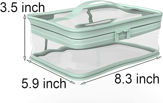 BallHull Makeup Bag Zipper Waterproof Portable Travel Storage Pouch 2 Pcs