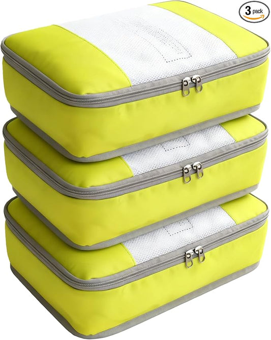Packing Cubes for 22" Suitcase Travel Luggage Organizers - Travel Organizer Bags Luggage Clothes Accessories Storage Carry on Suitcase Packing Pouches Bag For Men Women Kids 1/2X3PACK