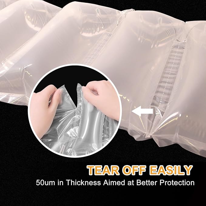 Packing Air Pillows for Shipping 600 Count Packaging Air Bags Inflatable Shipping Supplies Box Filler Alternative to Packing Peanuts, Purse Stuffers for Shape 4.72" x 9.84"