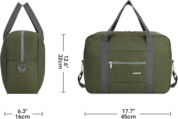 For Spirit Airlines Personal Item Bag 18x14x8 Foldable Travel Duffel Bag Tote Carry on Luggage Duffle Overnight for Women and Men