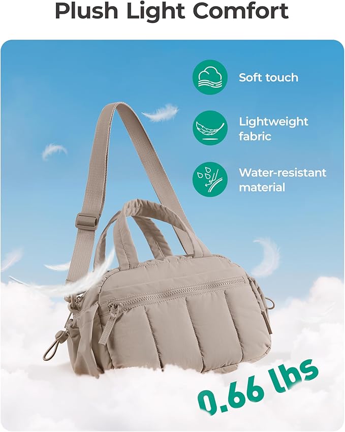 BAGSMART Gym Bag for Women, Duffle Bag for Travel with Wet Pocket, Lightweight Carry on Weekender Duffel, Water Resistant