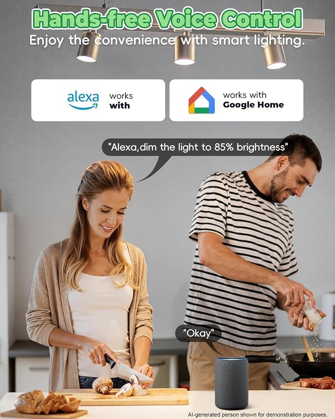 Smart MR16 Bulb, 12V WiFi MR16 LED Bulb RGBW Color Changing 4pcs | MR16 Landscape Light Bulbs, Dimmable & Multicolor, RGBCW CCT Tunable 2700K-6500K, GU5.3 Bi-pin Base, Memory Function