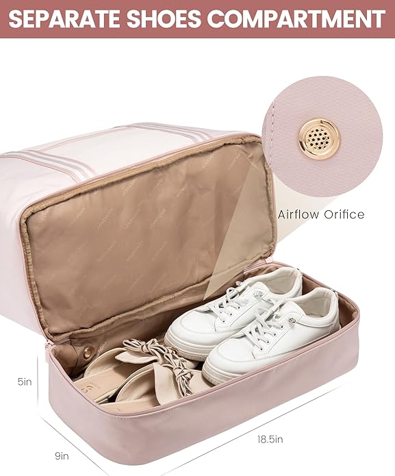 LOVEVOOK Travel Duffle Bags for Women, 45L carry on weekender bags, personal item travel with Toiletry