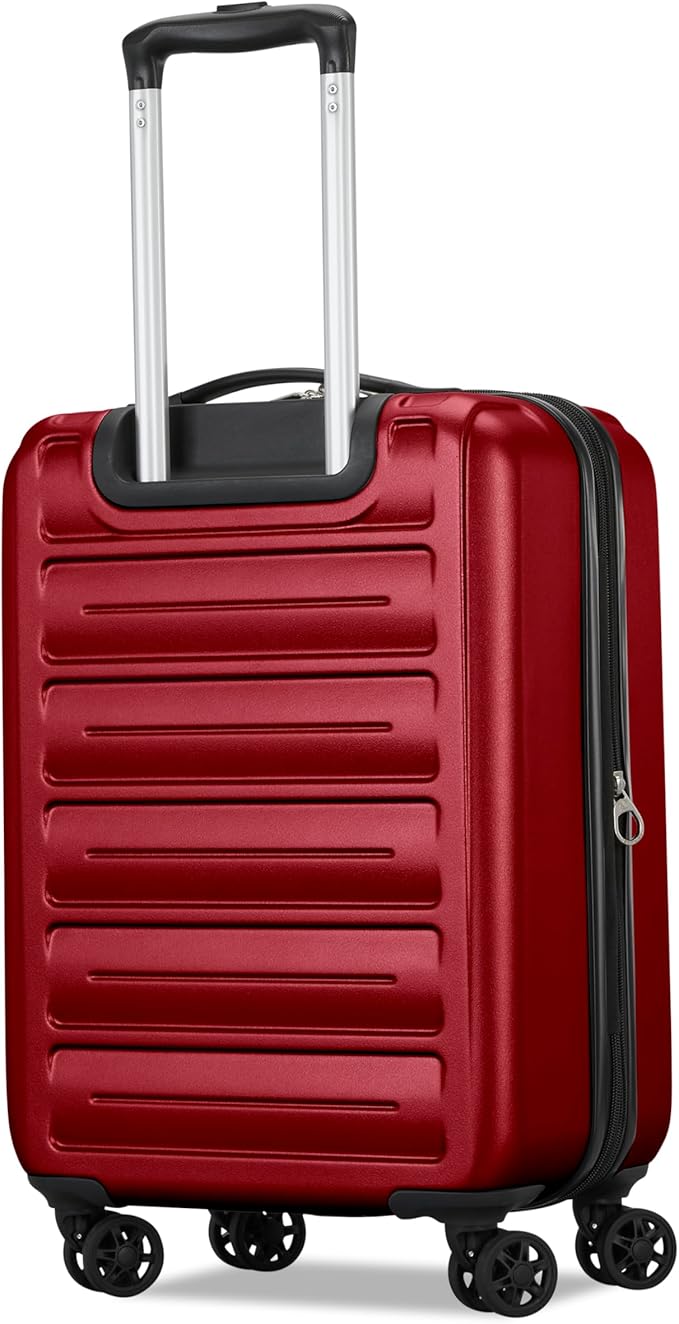 American Tourister Westridge Hardside Luggage Set with Spinner Wheels, Holly Red, Carry-On