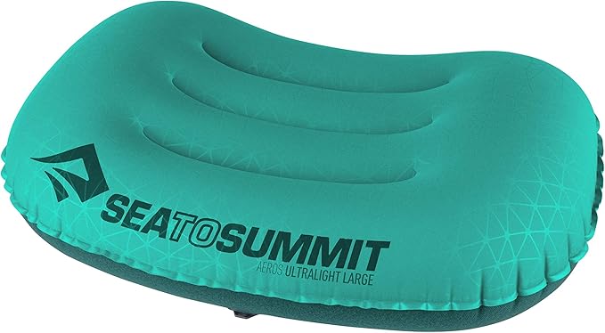 Sea to Summit Aeros Ultralight Inflatable Camping and Travel Pillow, Large, Sea Foam