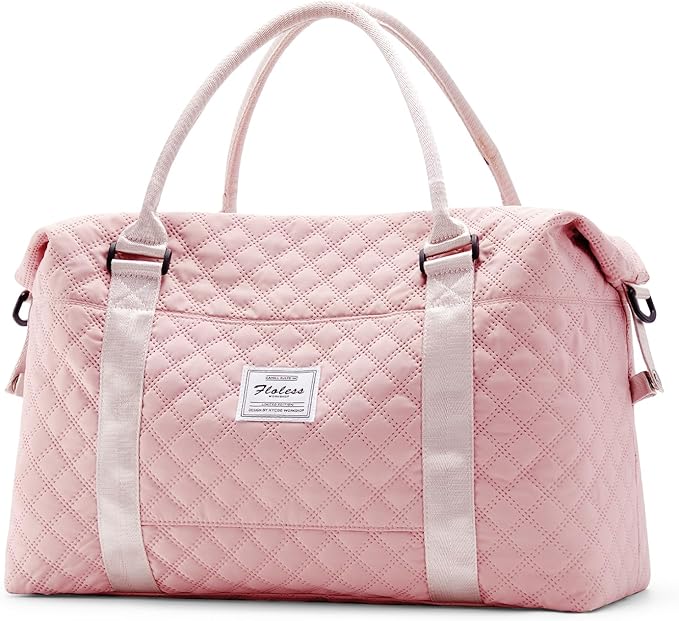 HYC00 Travel Duffel Bag,Carry-on Overnight Weekender Bags for Women,Sports Tote Gym Bag with Wet Pocket