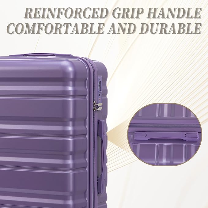 3-Piece ABS Hardshell Luggage Set Lightweight, Tough & Scratch-Resistant