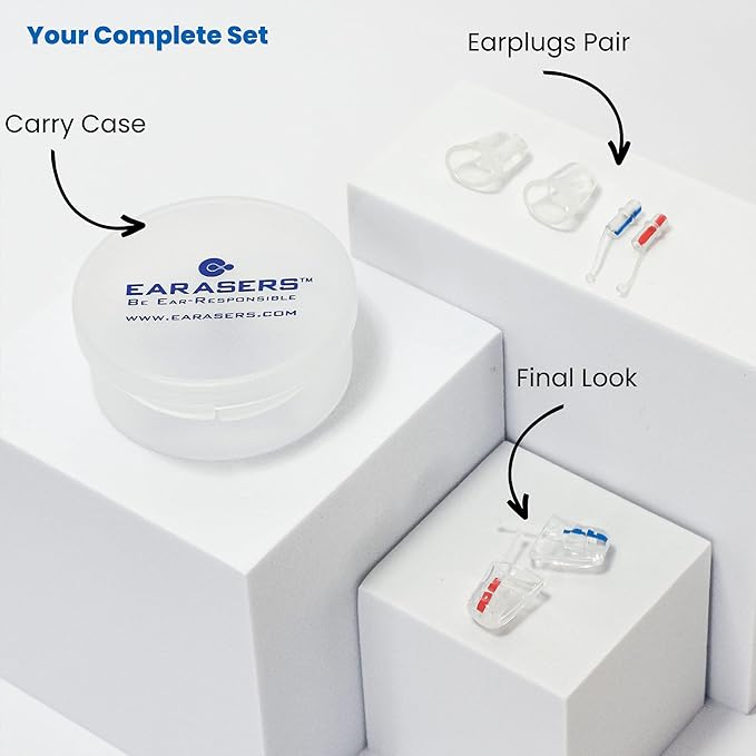 Earasers 19dB Noise Reducing Earplugs