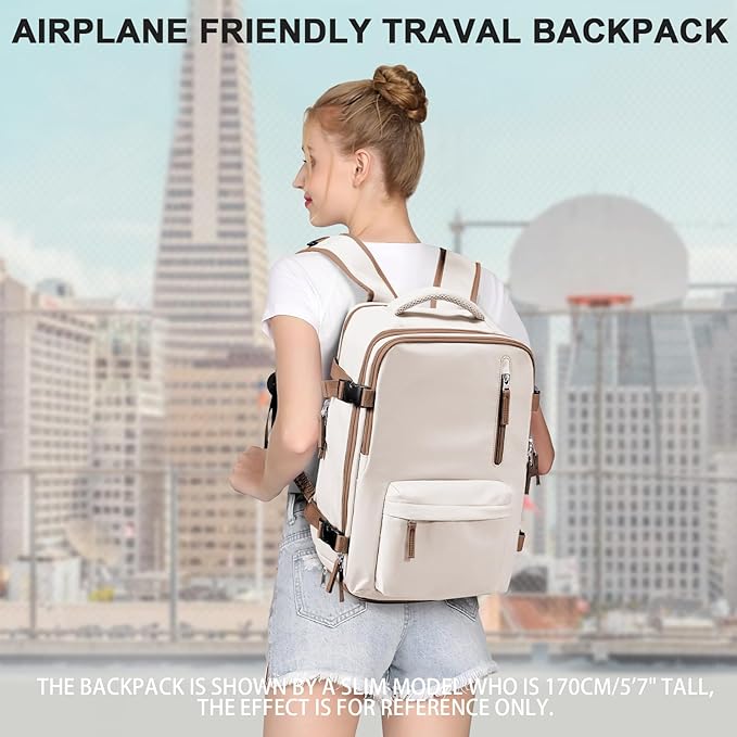 WONHOX Large Travel Backpack Carry on Flight Approved Laptop Work Business Backpack for Women Men Mochila de Viaje
