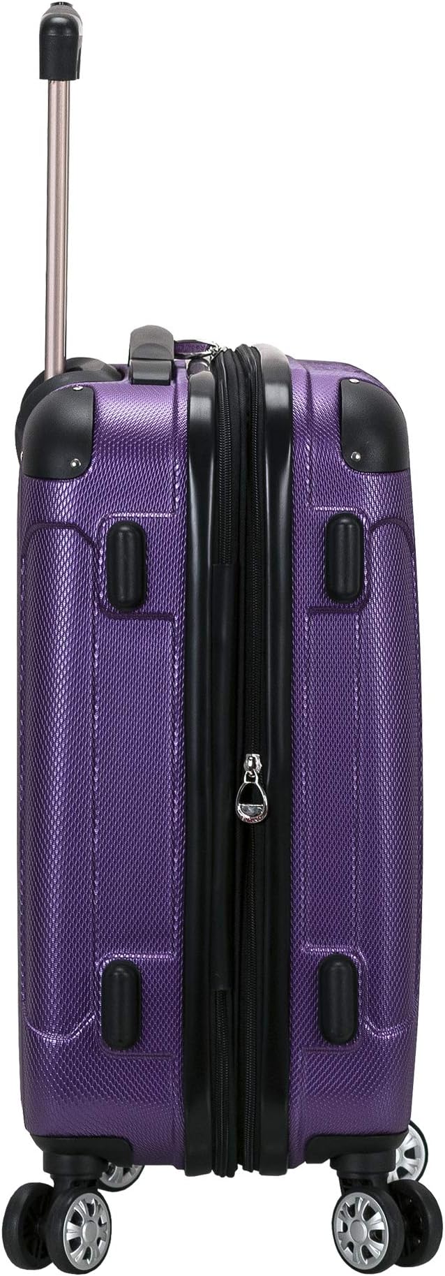 Rockland London Hardside Spinner Wheel Luggage, Purple, 3-Piece Set (20/24/28)