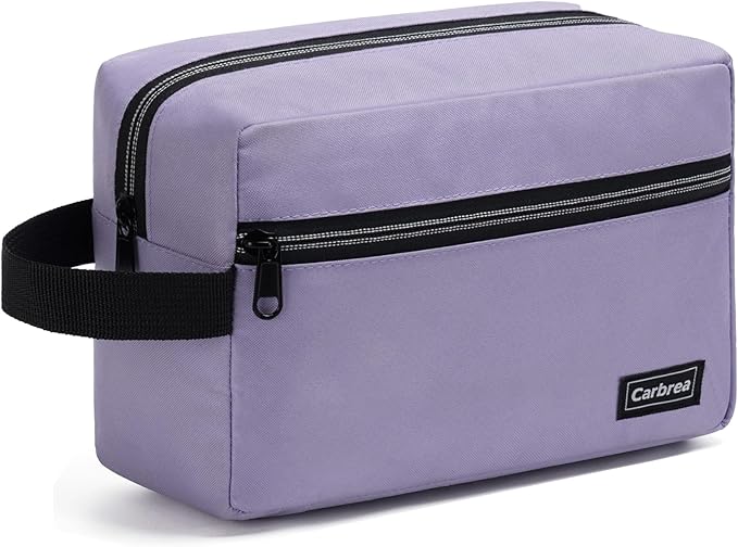 Toiletry Bag for Women - Makeup bag Small Pouch for Toiletries, Cosmetics, Accessories, Gifts, Travel Organizer - Purple