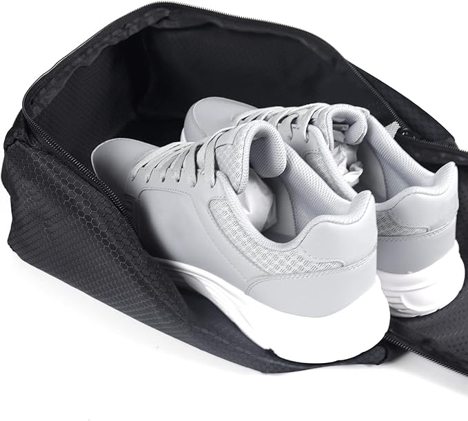 Gloppie Shoe Bags for Travel - Portable Shoes Storage Bag, Shoe Pouch, Shoe Packing Cubes for Men Women - Black