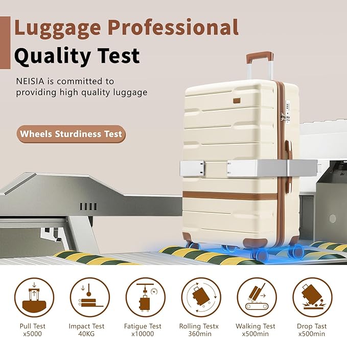 Luggage Sets, Suitcase with Spinner Wheels, PC+ABS Hardshell Travel Luggage Set with TSA Locks,Lightweight Rolling Luggage，Carry on suitcase with YKK Zippers(Gray, 6 piece set(14/20/24/28/DB/TB))