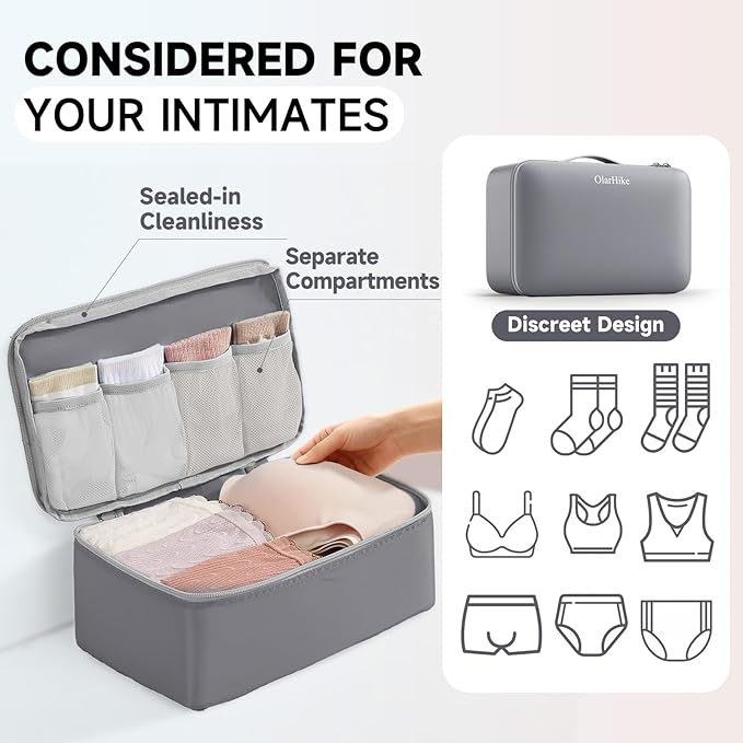 11 Set Packing Cubes for Travel, Gifts for Women Mom Kids, TSA Approved Bags for Makeup, Cosmetic, Toiletry, Suitcase Organizers for Checked Luggage, Cruise Essentials,Airplane Accessories, Grey
