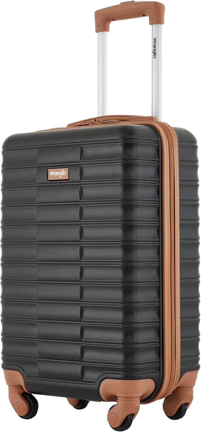 Wrangler 22" Outrider Hardside Carry-On Luggage, Black