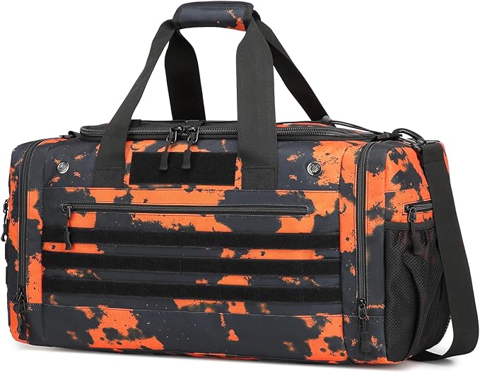 45L Gym Bag for Men & Women, Tactical Military Duffle Bag for Travel Weekender Gym Workout Deployment, Large Sports Bag for Hockey Football Baseball Soccer Basketball & Team training