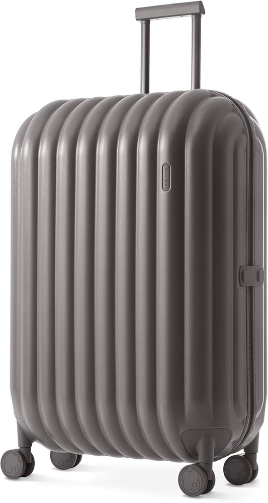 artrips Large Checked Luggage 28 Inch, Hard Shell Suitcase with Spinner Wheels, Large Travel Suitcase for Long Trips and Family Travel, Grey