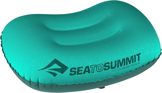 Sea to Summit Aeros Ultralight Inflatable Camping and Travel Pillow, Regular, Sea Foam