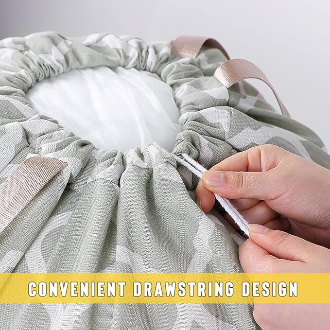 Sanlykate Extra Large Laundry Bag with Drawstring Closure and Handle, 28 x 40 Inch Heavy Duty Travel Dirty Clothes Bag for Laundromat and Household, Lantern