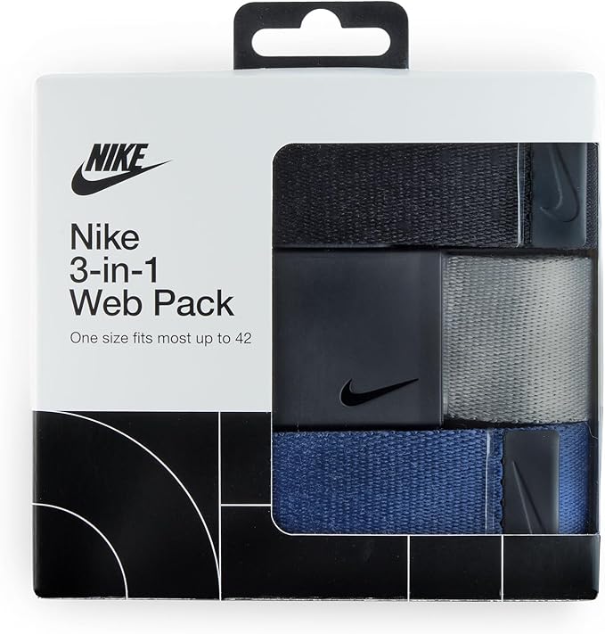 Nike Men's 3 Pack Web Belt