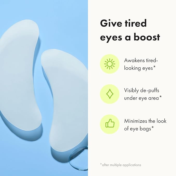 HERO COSMETICS Mighty Patch™ for Tired Eyes Patches - Soothing Hydrogel Patches - Awakens and Visibly De-puffs Undereyes with Multiple Applications (6 Count)