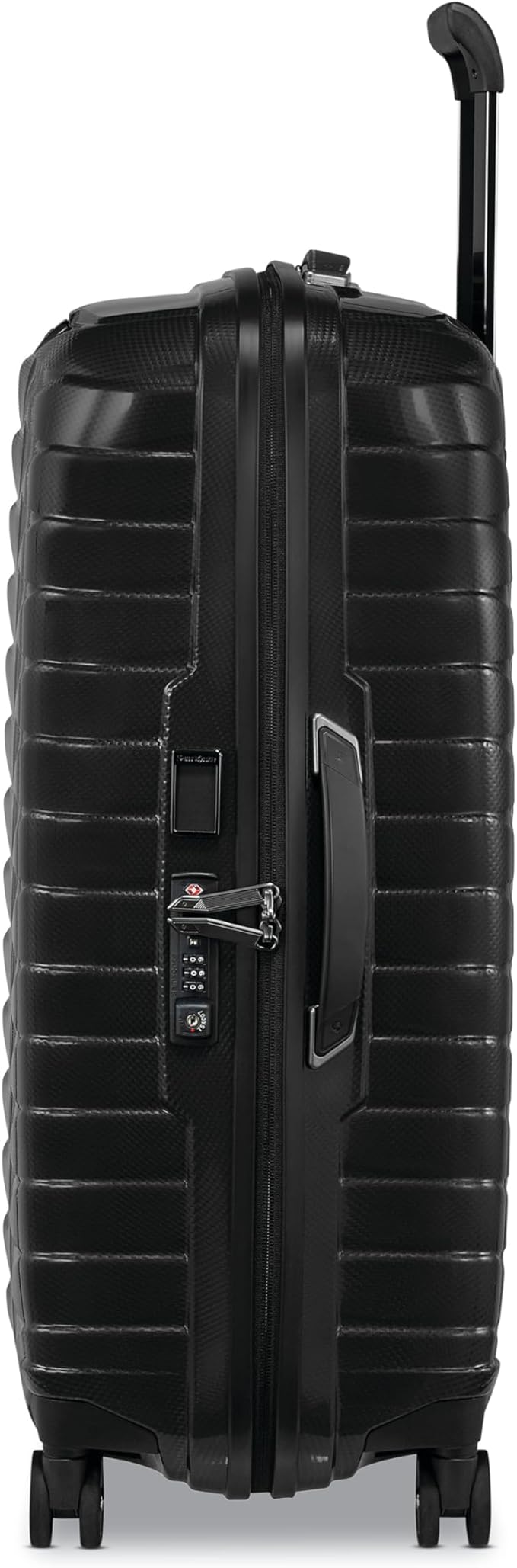Samsonite Proxis Medium Hardside Luggage with Dual Spinner Wheels - Innovative Roxkin™ Lightweight Shell With Ultimate Durability- Includes TSA Lock, Ergonomic Telescoping Handle - Black