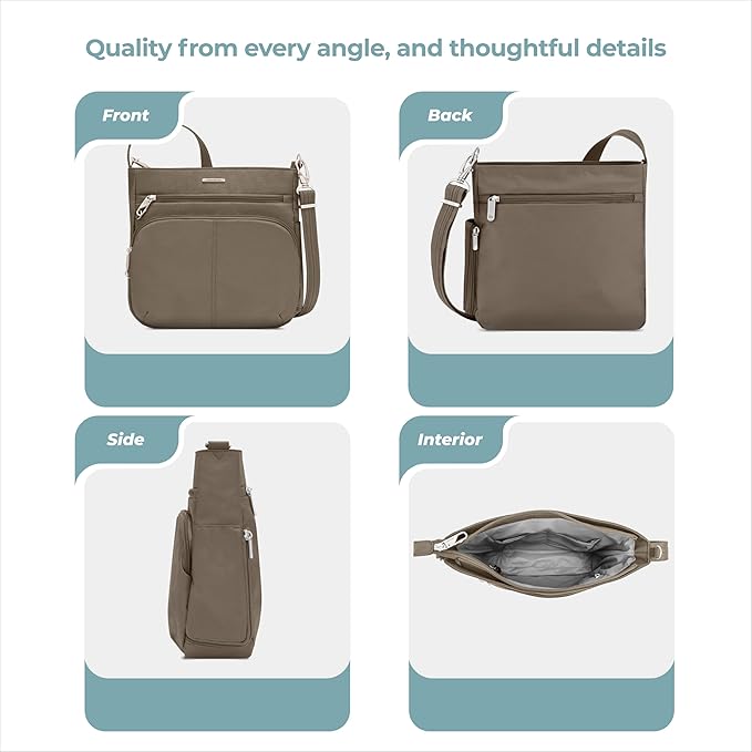 Travelon Anti-Theft Classic North/South Crossbody Bag