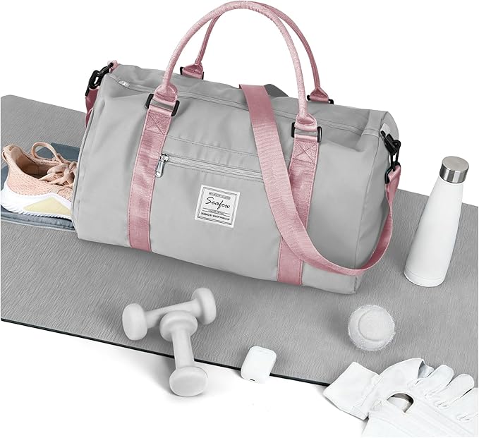 Weekender Duffel Bags for Women, Travel Totes Bag for Airplane, Cute Sports Gym Dance Bag Overnight Luggage Bag with Wet Pocket Shoe Compartment, Carry On Hospital Bag for Labor and Delivery