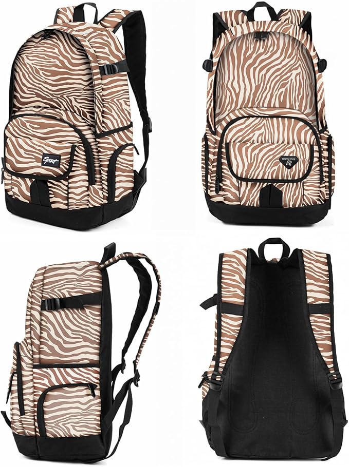 rickyh style School Backpack Travel Bag for Men & Women Lightweight College Back Pack with Laptop Compartmen
