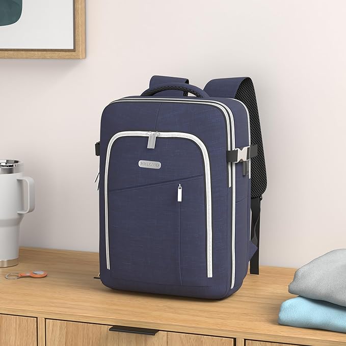 Personal Item Travel Carry On Luggage Backpack for Women Men Flight Approved Casual Weekender Laptop Bag for College Business Outdoors Hiking Water Resistant Lightweight Daypack with USB Charging Port