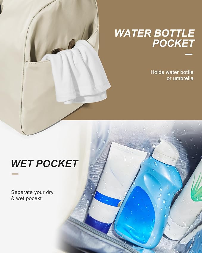 Gym Bag Womens,Travel Duffel Carry on Bag Sport Tote Bag Weekend Overnight Bag