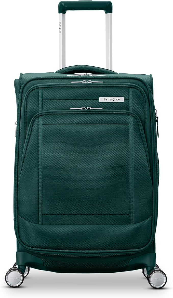 Samsonite UpLIFT Lightweight Softside Carry-On Luggage with Spinner Wheels - Expandable - Airline-Approved, Polyester Soft Suitcase for Ultra Light Travel - Emerald Green