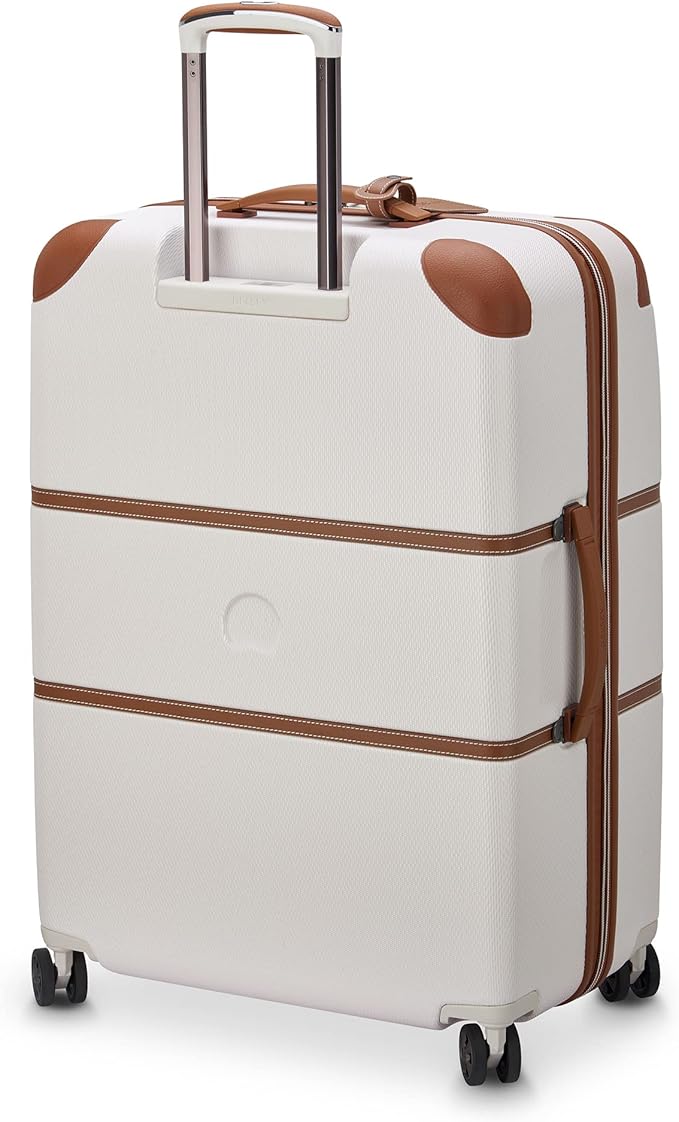 DELSEY PARIS Chatelet Air 2.0 Hardside Luggage with Spinner Wheels, Angora, Checked-Large 28 Inch