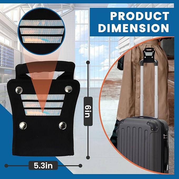 Convenient Luggage Handle Extender for Your Short & Wide Luggage Handle, Great Extension for Your Carry On