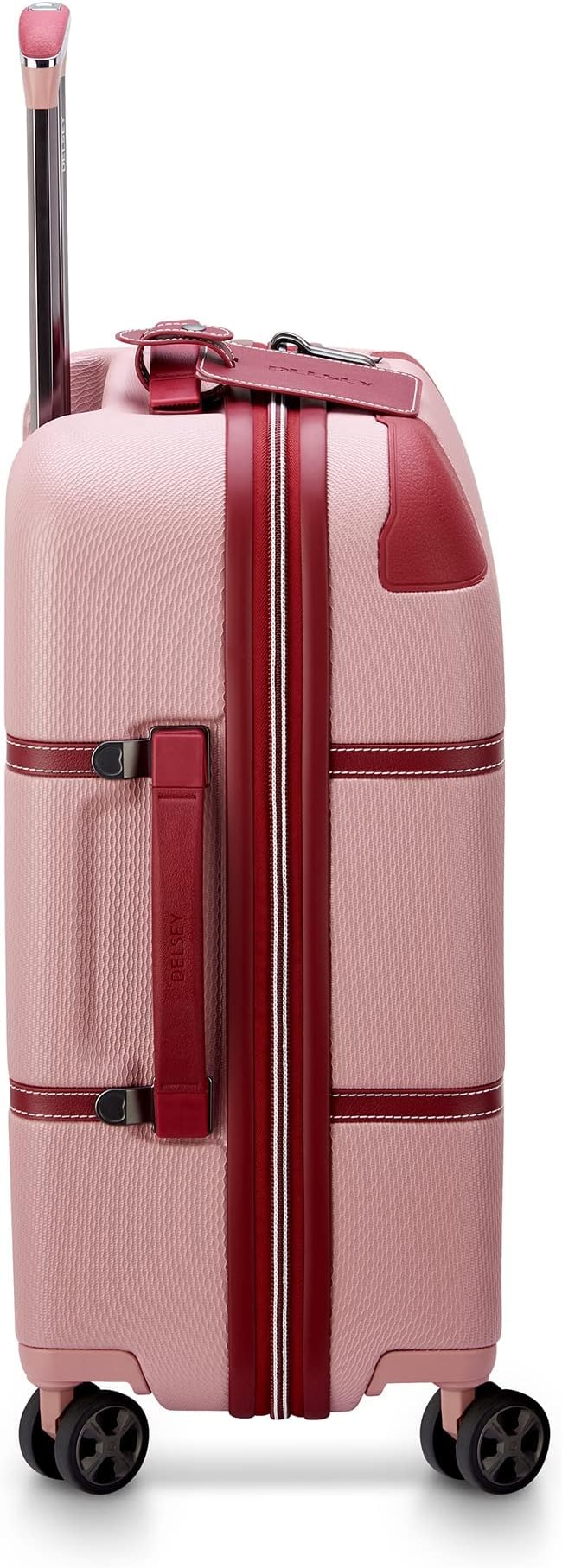 DELSEY PARIS Chatelet Air 2.0 Hardside Luggage with Spinner Wheels, Pink, Carry on Plus 20 Inch