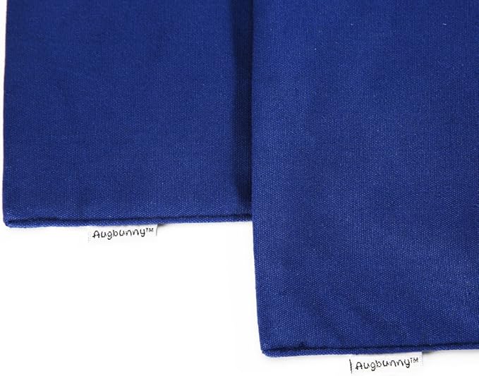 100% Cotton Canvas Travel Laundry Bag, 2-Pack (Large, Navy)