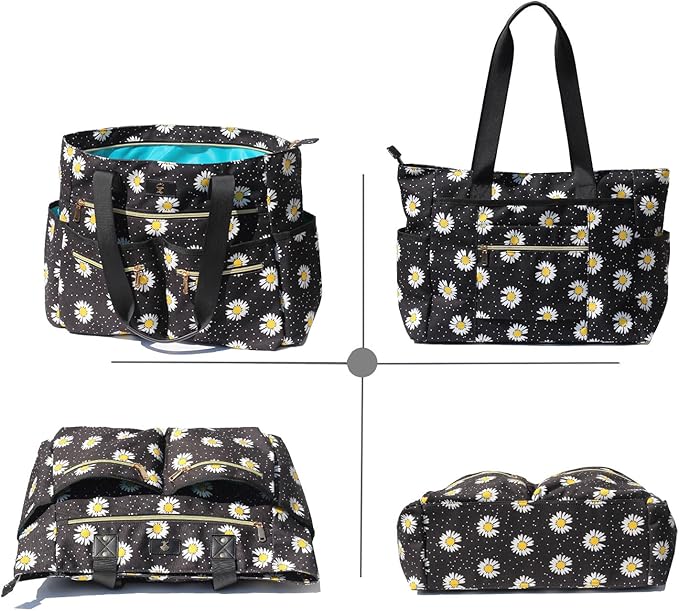 Weekender Bag Carry On Bag Overnight Tote Travel Duffle with 13 Pockets for Travel,Work，Gym,Beach,Teacher,Nurse