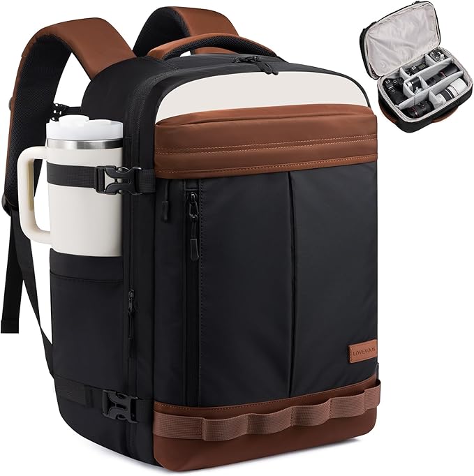LOVEVOOK Camera Bag Backpack for Photographers, Professional DSLR, SLR & Mirrorless Camera Case, Carry On Personal Item Bags for Women Men, TSA 40L Travel Essentials Compatible with Canon/Nikon/Sony