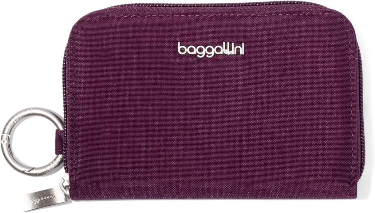 Baggallini Deluxe Card Case - Lightweight 5.5"x3.3" RFID Protected Womens Wallet Card Holder