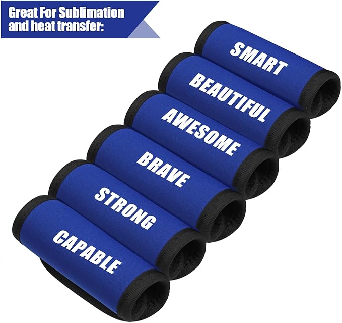 6 Pack Luggage Handle Wrap, Luggage Handle Wraps for Suitcase, Navy Blue Luggage Tags, Suitcase Tags identifiers for Travel Accessories