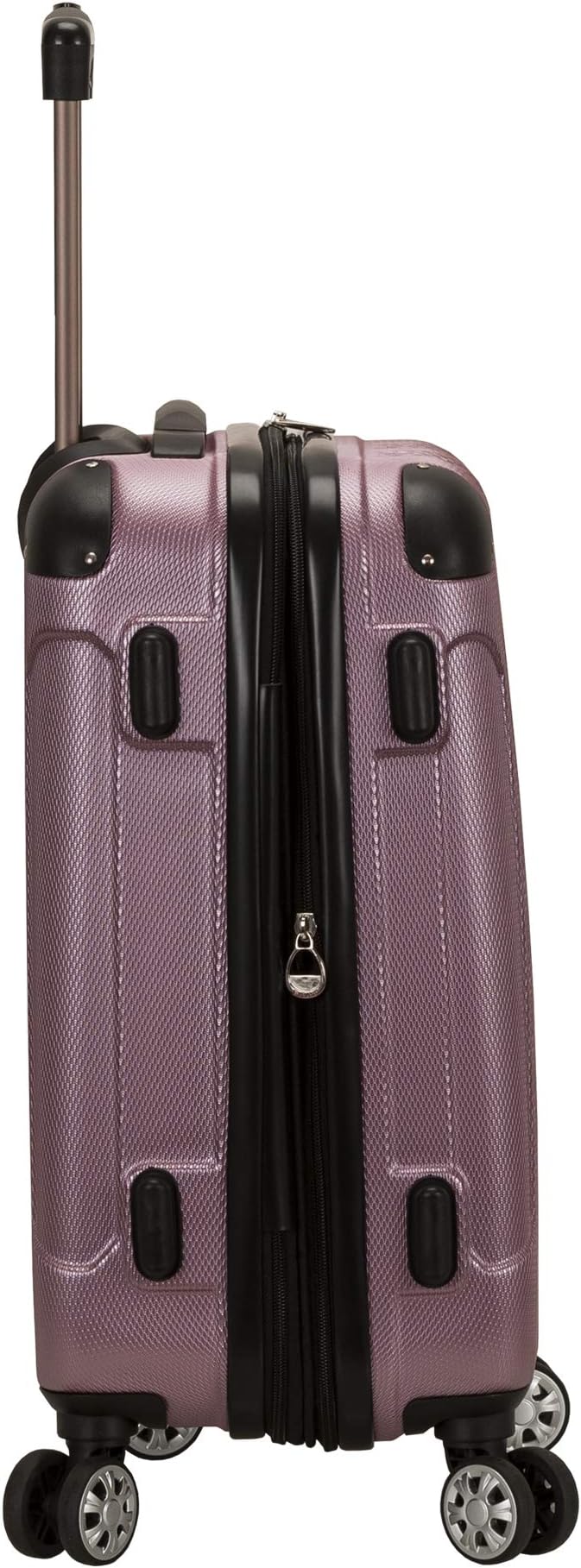 Rockland London Hardside Spinner Wheel Luggage, Pink, 3-Piece Set (20/24/28)