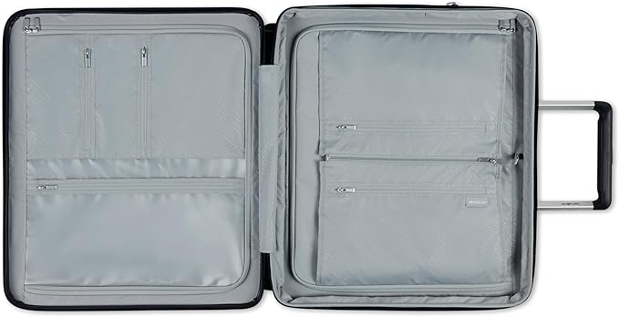Samsonite Elevation Plus - Medium Hardside Luggage - Scratch Resistant Polypropylene Shell, RightHeight™ Adjustable Handle, Integrated AirTag Holder, TSA Lock, WetPak™ Compartment - Midnight Blue