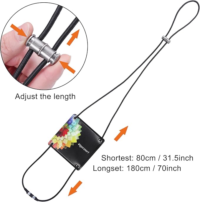 Vigorport Travel Belt for Luggage, Elastic Bungee Belt for Suitcases, Add a Bag Luggage Straps for Carry On Bag Adjustable with ID Tag-2 Pack