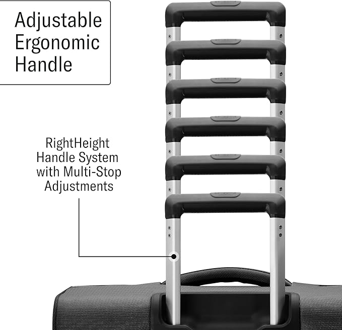 Samsonite UpLIFT Lightweight Large Checked Softside Luggage with Spinner Wheels - Expandable - Airline-Approved, Polyester Soft Suitcase for Ultra Light Travel - Black