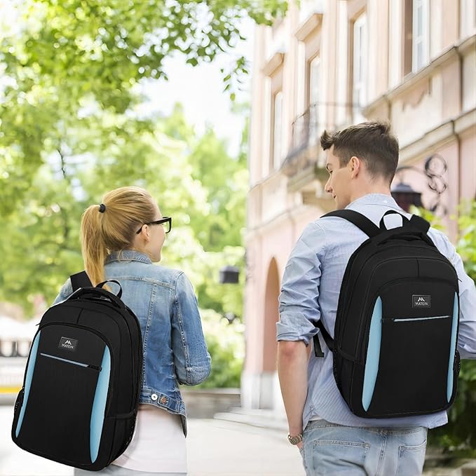 MATEIN Travel Laptop Backpack for Men, Business Anti Theft Slim Sturdy Laptops Backpack, Water Resistant College Computer Bag Gift for Women Fits 15.6 Inch Notebook