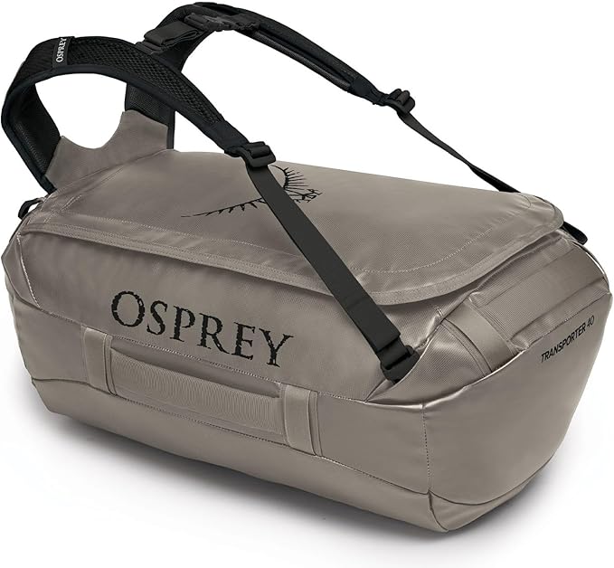 Osprey Transporter 40L Travel Duffel Bag, Black