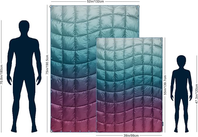 Camping Blanket,MINI Puffy Blanket Lightweight Windproof Water Resistant for Outdoors,Hiking,Beach,Car,Picnic,Stadium