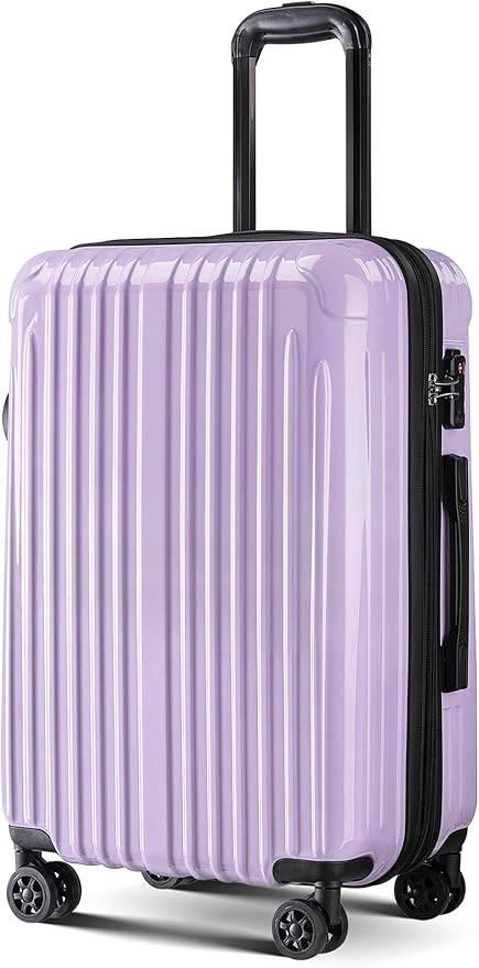 Carry on Luggage - Airline Approved Suitcases with Spinner Wheels, Built-In TSA Lock，Hard Shell Expandable Suitcases