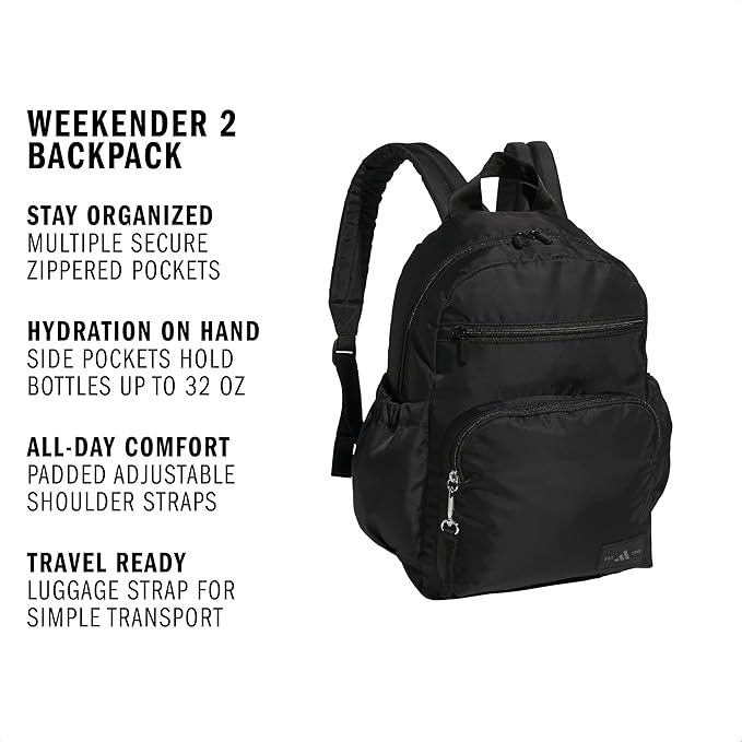 adidas Weekender Backpack – Small Lightweight Everyday Bag, 19L